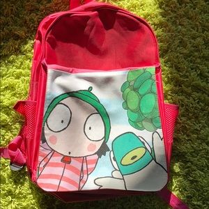 Sarah & Duck pink backpack book bag bag
